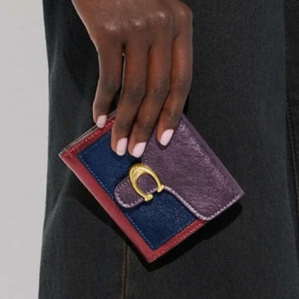 Coach Metallic Purple and Blue Women's Wallet